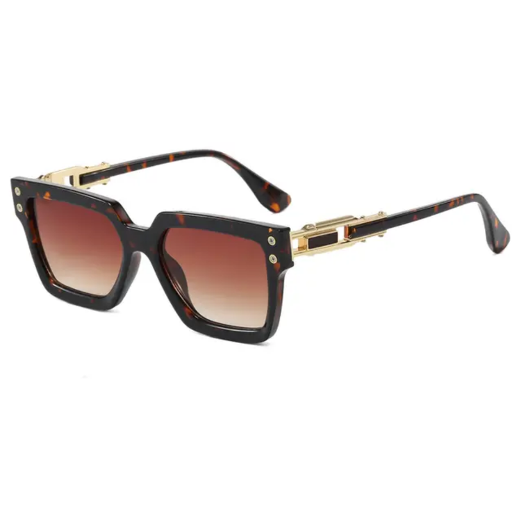 Ryder Retro Square Frame  Unisex UV400 Sunglasses