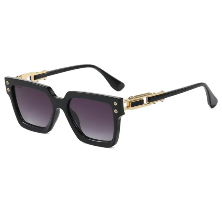 Ryder Retro Square Frame  Unisex UV400 Sunglasses