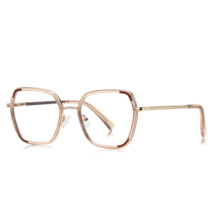 Rho Women's Oversized Square Frame Anti Blue Light Blocking Glasses