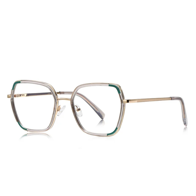 Rho Women's Oversized Square Frame Anti Blue Light Blocking Glasses