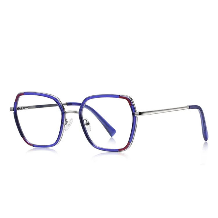 Rho Women's Oversized Square Frame Anti Blue Light Blocking Glasses