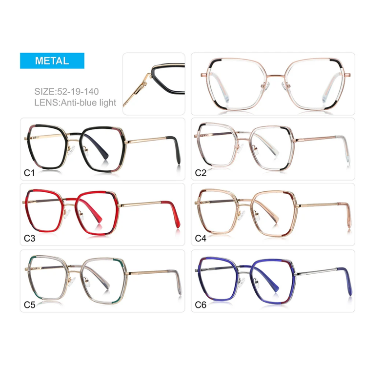 Rho Women's Oversized Square Frame Anti Blue Light Blocking Glasses