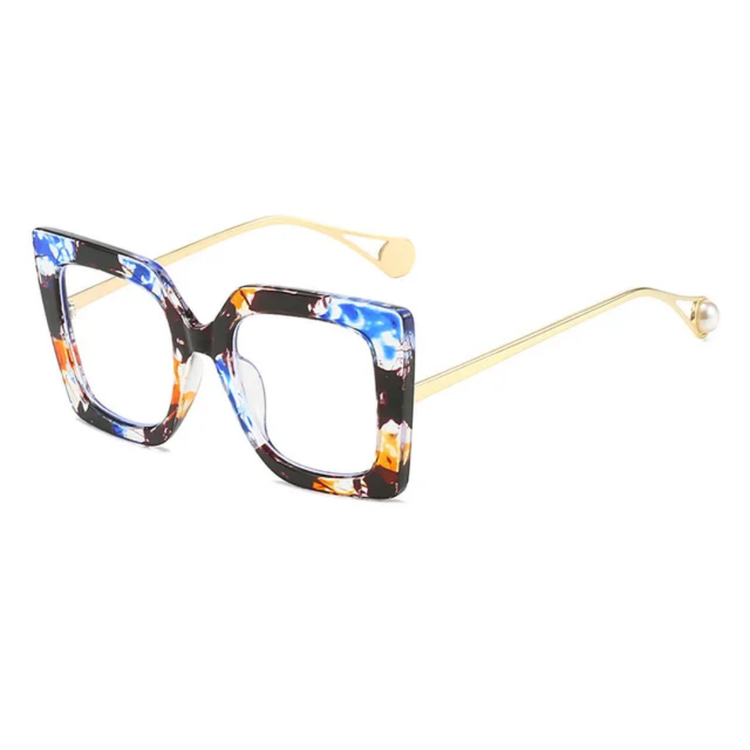 Nina Women's Oversized Square Frame Anti Blue Light  Glasses