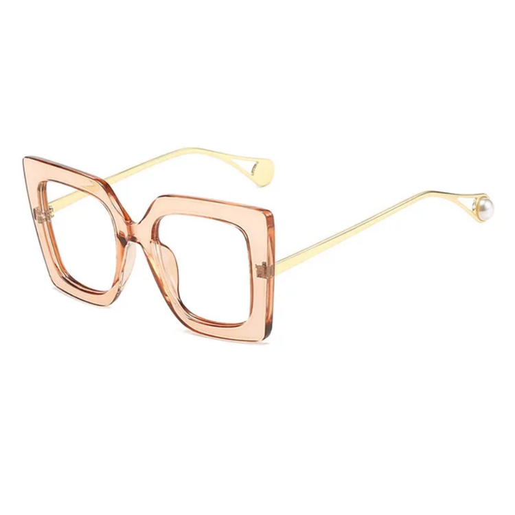 Nina Women's Oversized Square Frame Anti Blue Light  Glasses