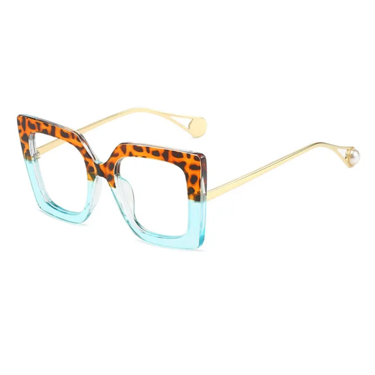 Nina Women's Oversized Square Frame Anti Blue Light  Glasses