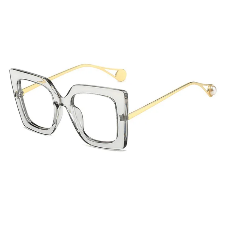 Nina Women's Oversized Square Frame Anti Blue Light  Glasses