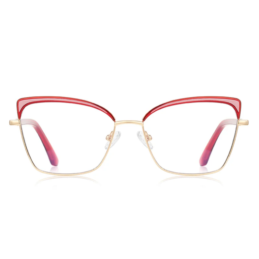 Penny Women's Retro Anti-Blue Light Blocking Cat-Eye Glasses