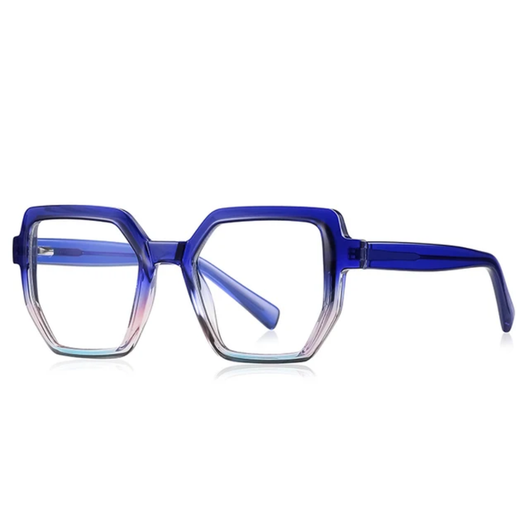 Milan Women's Oversized Square Frame Anti-Blue Light Glasses